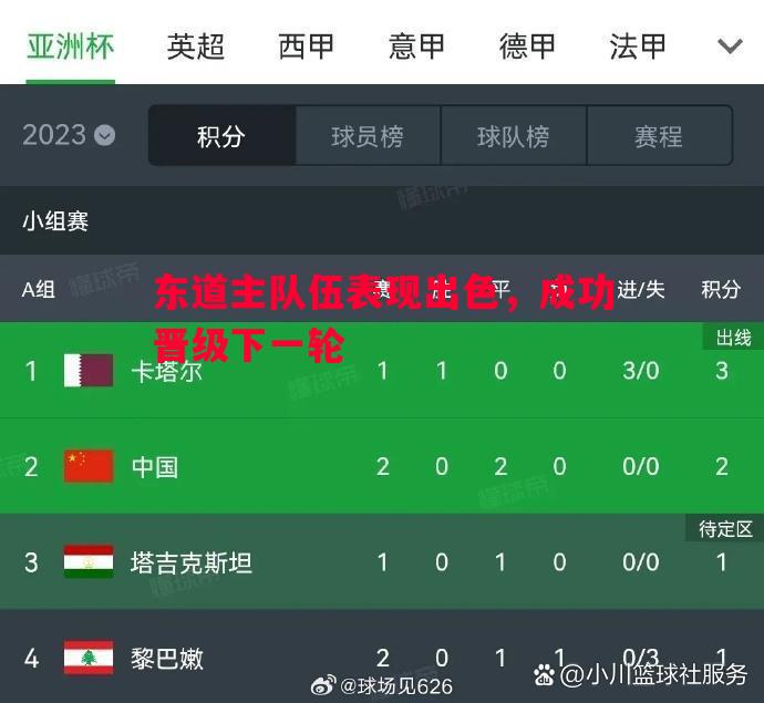V体育官方app-东道主队伍表现出色，成功晋级下一轮